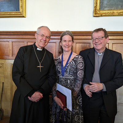 Justin Welby, Lucy Moore and Paul Moore