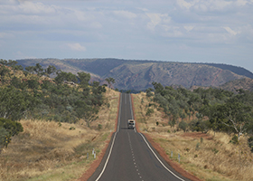 A highway in the outback of Australia